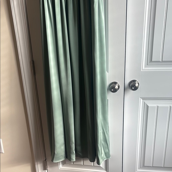 Azazie matcha green bridesmaid dress - Picture 3 of 7